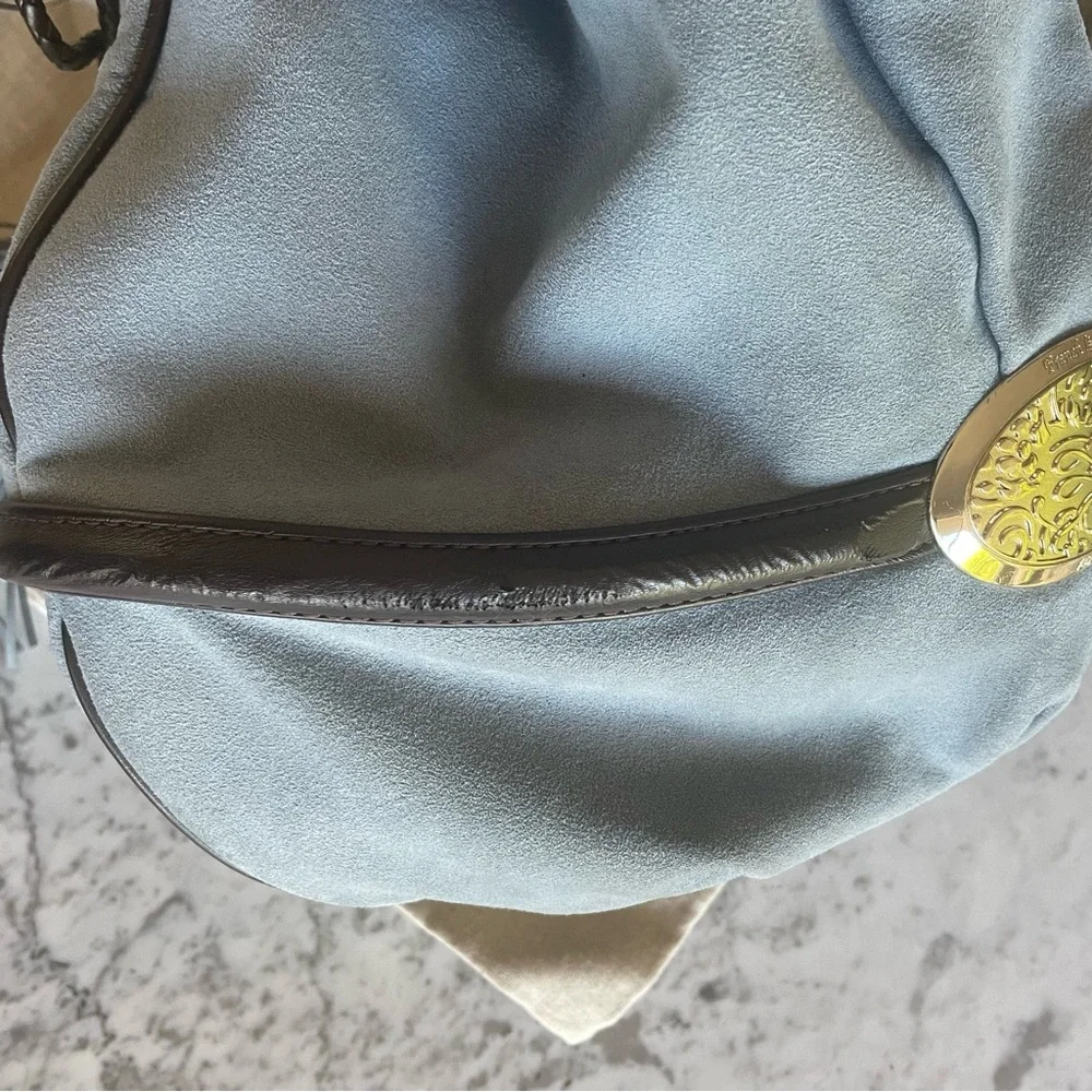 RARE LANCEL PARIS BB Brigitte Bardot bag. Suede blue. - Picture 10 of 16